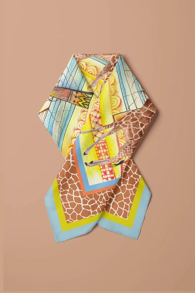 H33 KADIN DESEN BANDANA DG571 - Resim 4