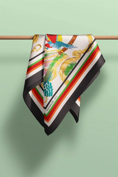 E33 MODERN TROPIC TASARIMLI BANDANA - Resim 6