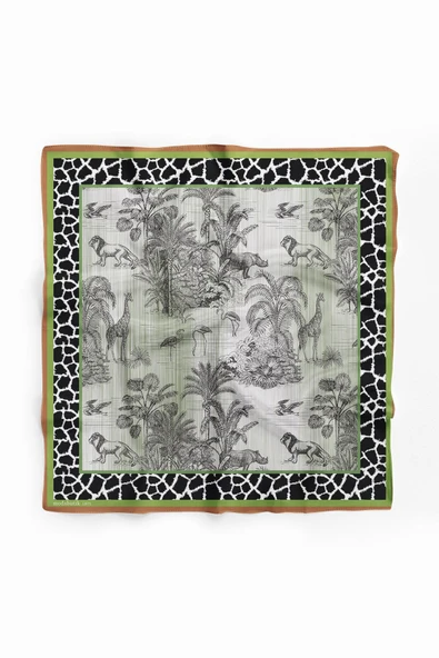 D86 AMAZON DESENLİ BANDANA DG12075 - Resim 2