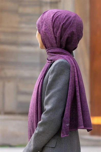 LÜKS MEDİNE İPEĞİ DOKU DESENLİ PEMBE RENKLİ 75X195 KIRIŞMAZ ŞAL MOSS KREP DİKİŞ TİPİ İTALYAN DİKİŞLİ ürün görseli