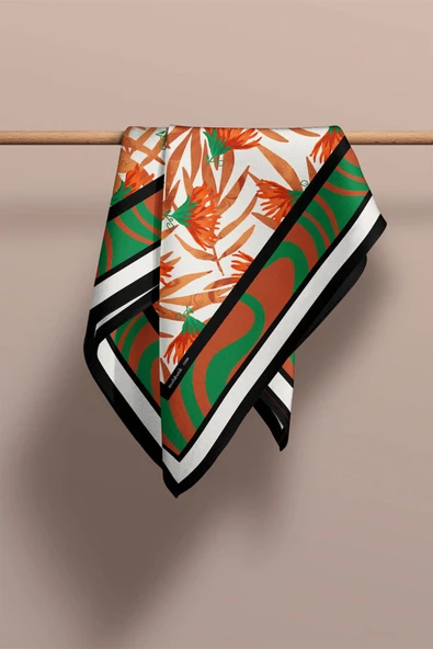 Z79 MODERN ABSTRACK BANDANA DG12396 - Resim 4