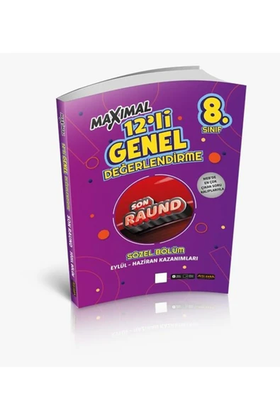 8. Sınıf Maximal 12'li Son Raund Sözel Deneme Sınavı ürün görseli