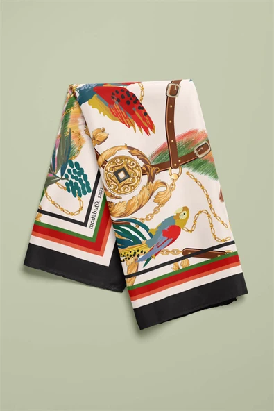 E33 MODERN TROPIC TASARIMLI BANDANA - Resim 4