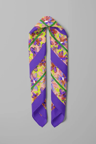 C40 KADIN DESENLİ BANDANA - Resim 3