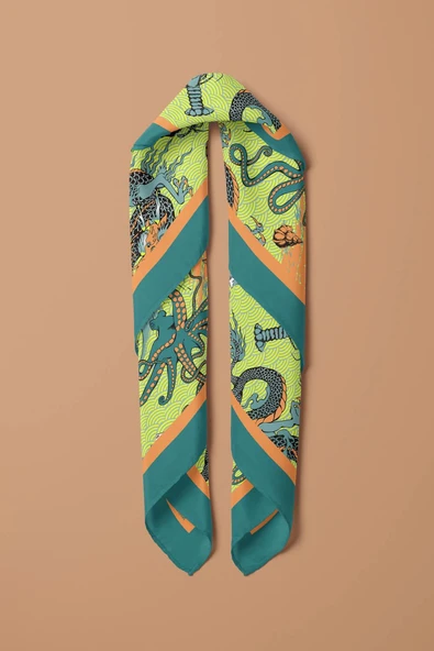 G116 KADIN DESENLİ BANDANA - Resim 6