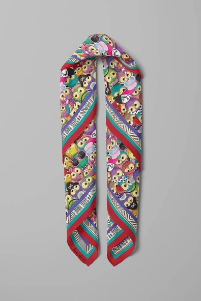 C112 KADIN DESENLİ BANDANA - Resim 3