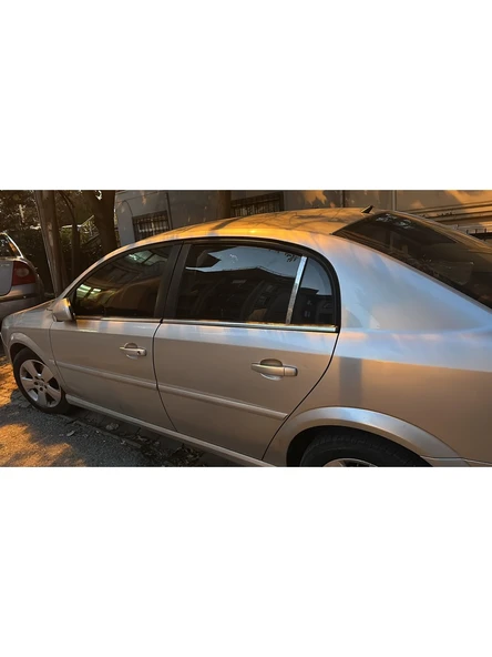 Opel Vectra C kasaya uyumlu Kapı Direği Krom Paslanmaz Çelik 2 Parça Cam Direk - Resim 2