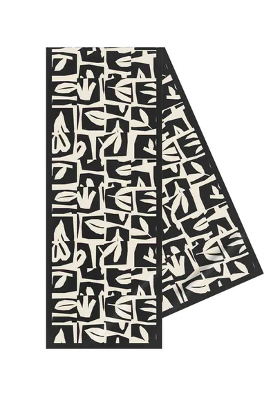 Geometrik Desenli Fular 30x140 - Resim 5