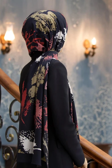 LÜKS MEDİNE İPEĞİ SONBAHAR YAPRAKLARI DESENLİ GÜL KURUSU RENKLİ 75X195 KIRIŞMAZ ŞAL MOSS KREP DİKİŞ TİPİ İTALYAN DİKİŞLİ ürün görseli