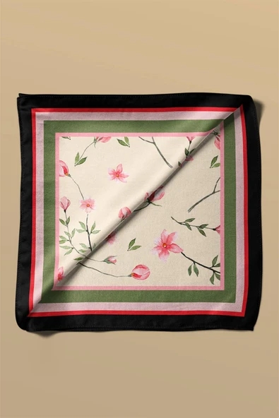 H31 ÇITIR ÇİÇEKLİ BANDANA DG12105 - Resim 5