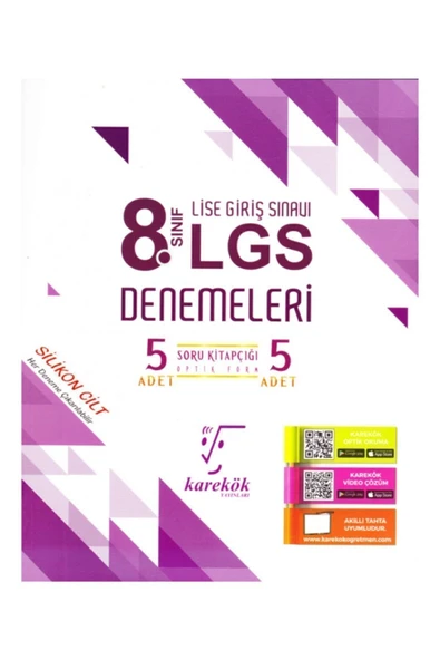 8.Sınıf Lgs 5 Li Denemeleri - Karekök Yayınları ürün görseli