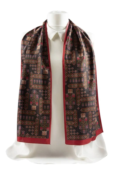 Modabutik Çiçek Desenli Kadın Fular - Resim 5