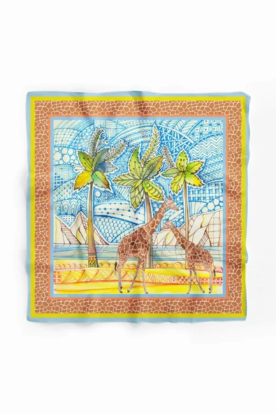 H33 KADIN DESEN BANDANA DG571 - Resim 2