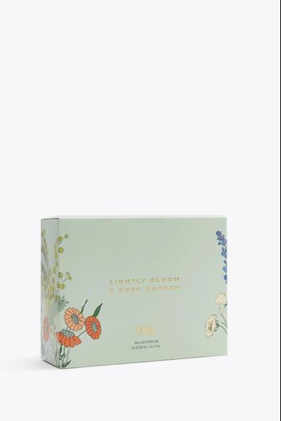 ZARA LIGHTLY BLOOM + DEEP GARDEN EDP 2X30ML (1.0 FL. OZ). - Resim 4