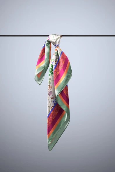 F118 KADIN DESENLİ BANDANA - Resim 5