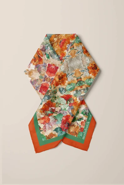 D37 KADIN DESENLİ BANDANA - Resim 4