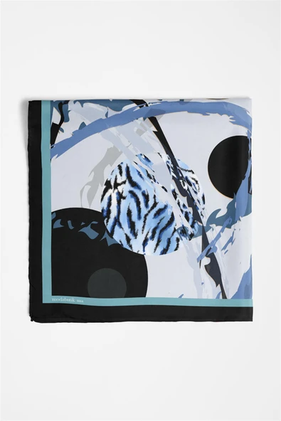 Y45 KADIN GEOMETRİK DESENLİ BANDANA (DG9864) - Resim 4