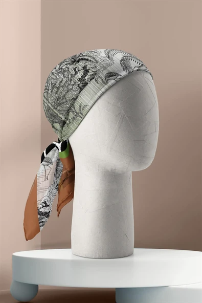D86 AMAZON DESENLİ BANDANA DG12075 - Resim 6