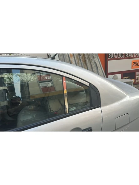 Hyundai Accent Era Kapı Direği Krom Paslanmaz Çelik 2 Parça Cam Direk - Resim 2
