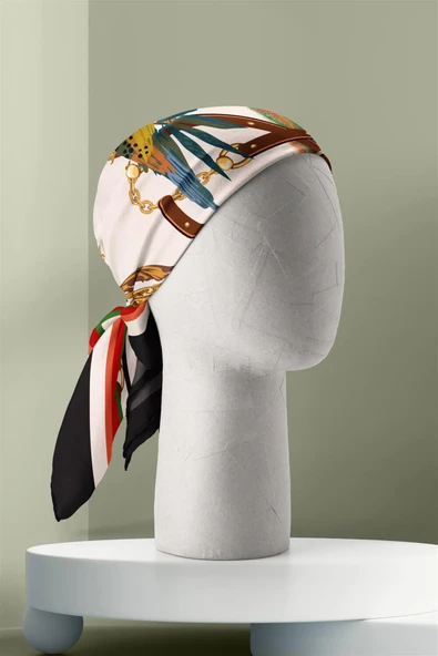 E33 MODERN TROPIC TASARIMLI BANDANA - Resim 3