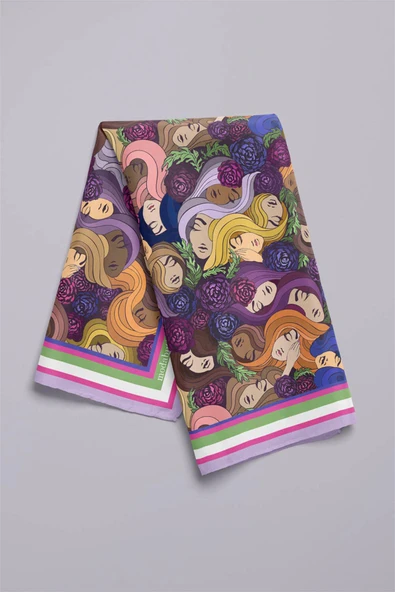 F95 MODERN WOMEN TASARIMLI BANDANA DG12086 - Resim 6