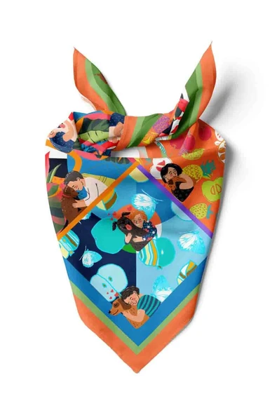 C52 KADIN DESENLİ BANDANA ürün görseli