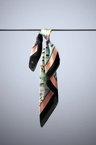 B101 ÇİÇEK DESENLİ BANDANA - Resim 5