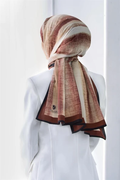 LÜKS MEDİNE İPEĞİ BATİK DESENLİ GÜL KURUSU RENKLİ 75X195 KIRIŞMAZ ŞAL MOSS KREP DİKİŞ TİPİ İTALYAN DİKİŞLİ ürün görseli