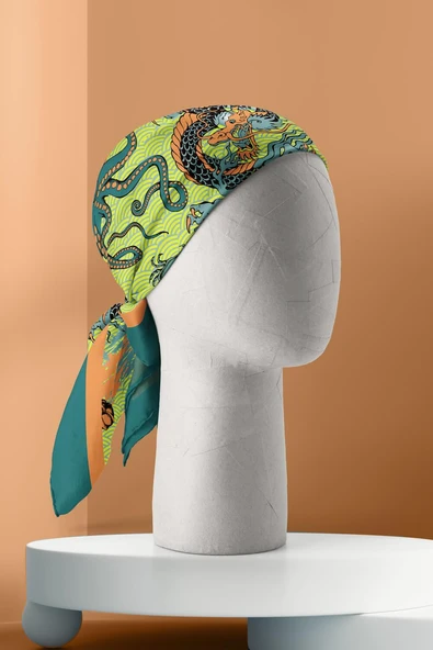 G116 KADIN DESENLİ BANDANA - Resim 3