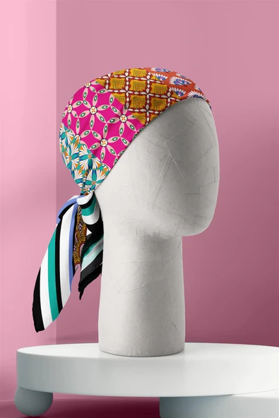 F65 ETNIK TASARIM BANDANA - Resim 4