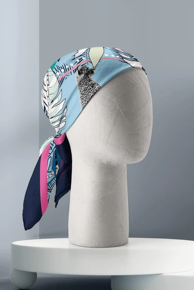 D24 KADIN DESENLİ BANDANA - Resim 5