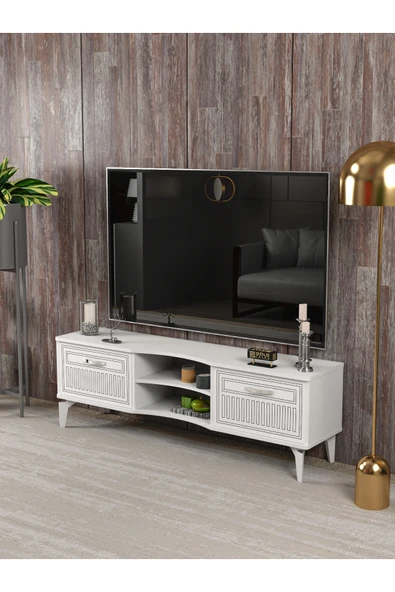 Çalışma Masası 5 Raflı Kitaplık Atlantik Çam - Resim 5