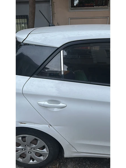 Hyundai i20 2014-2018 uyumlu Kapı Direği Krom Paslanmaz Çelik 2 Parça Cam Direk - Resim 4