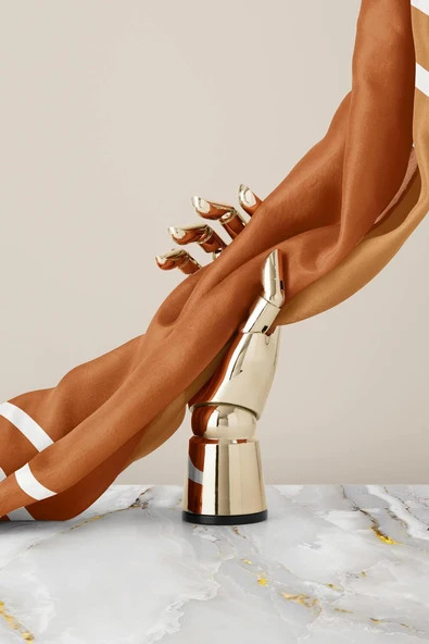 100% Twill İpek Düz Renk Bordür Desenli Hardal - Krem Renkli Daha Tok Exclusive Serisi 90x90 Dikim Şekli : El Dikişi Eşarp - Resim 6