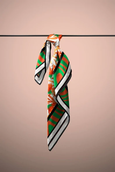 Z79 MODERN ABSTRACK BANDANA DG12396 - Resim 3