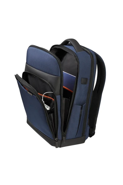 KF9-01-004 15.6" Mysight USB Girişli Notebook Sırt Çantası Mavi - Resim 4