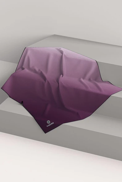 % 57 İPEK % 43 VİSKON Twill İpek Degrade Desenli Gül Kurusu Renkli 90x90 Eşarp Dikim Şekli : El Dikişi - Resim 6