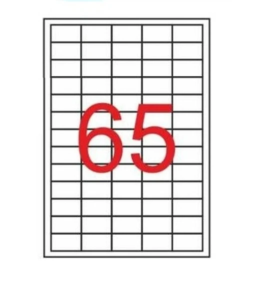 Ekofis Lazer Etiket 38,1x 21,2 6500 lü Oval - Resim 2