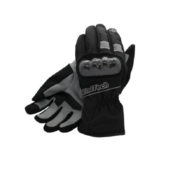 WindTech Siyah-Gri Uzun Small Beden Eldiven ürün görseli