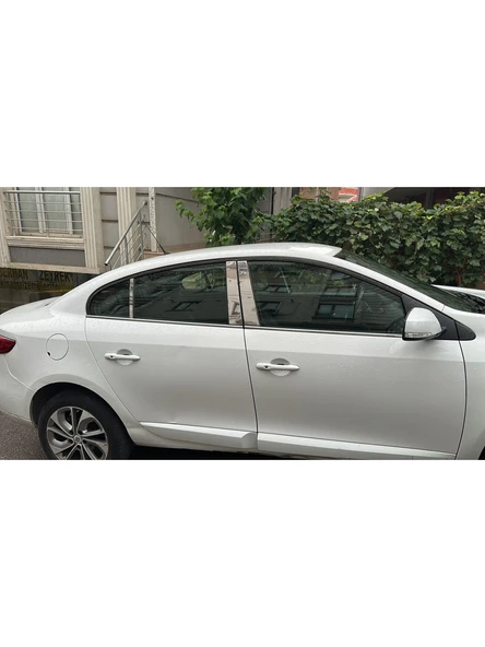 Renault Fluence Sedan Krom Kapı Direği 6 Parça Krom Paslanmaz Çelik Cam Direk - Resim 3