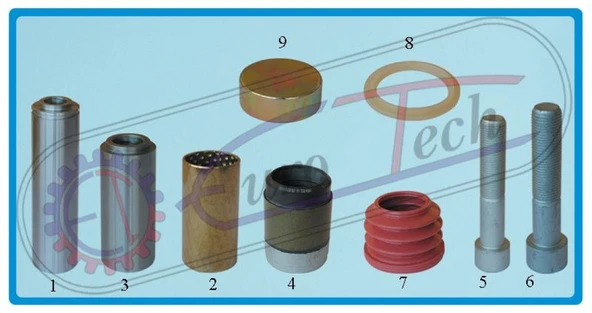 Mercedes Truck Kalıper Tamır Takımı Mercedes Axor 1840 - Actros / Daf / Man / İveco / Scanıa      Knorr Tipi - Eurotech 1500.134.2 - Resim 1