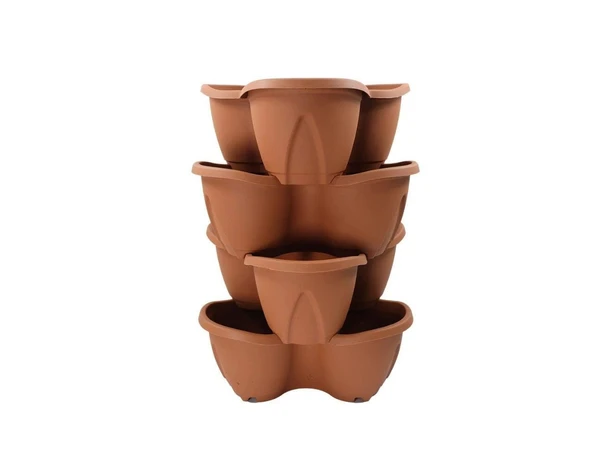 Pamukkale Saksı No:3 4'lü Bahçe Kulesi 12.5 lt ürün görseli 1