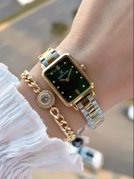 Daniel Klein Vintage Seri Kümüş Kasa 2 Yıl Garantili 3 Atm Kadın Kol Saati+Bileklik BFF.10866.4 ürün görseli