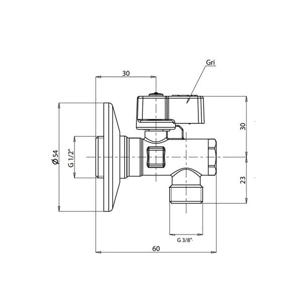 ECA MİNİ ÇAMAŞIR MUSLUĞU 602111068 - Resim 2