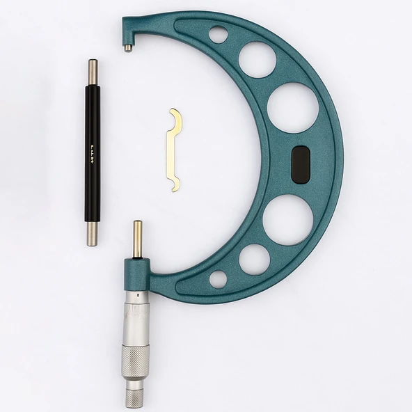 Dış Çap Mikrometresi 125-150 mm Yüksek Hassasiyetli Ölçüm Aleti Profesyonel Metal Gövde - Resim 2