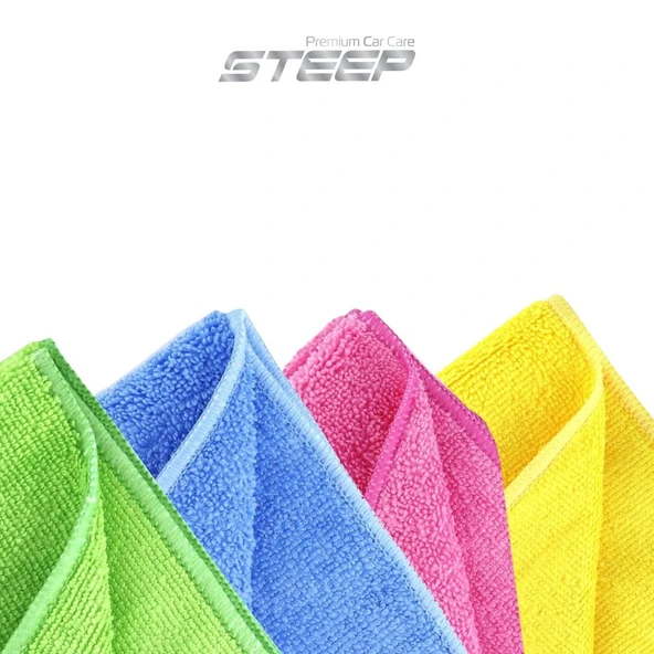 STEEP Ultimate Kalite Mikrofiber 40x40cm Temizlik Bezi 4 Adet - Resim 3