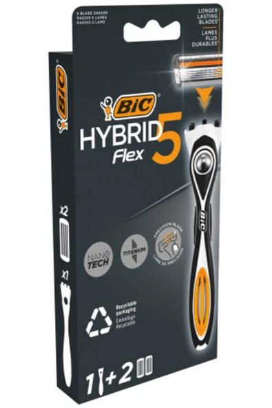 Bic Flex 5 Tıraş Makinesi + 2 Adet Yedek Tıraş Bıçağı - Resim 2
