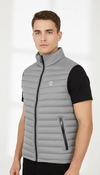 Plus Scorpion Erkek Şişme Mevsimlik Yelek – Hafif, Fermuarlı, Şık ve Rahat (S-XXL) - Resim 4