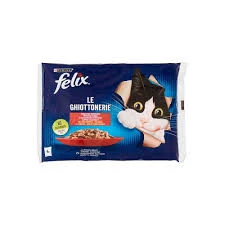 Felix Multipack Sığır ve Tavuk Etli Yetişkin Yaş Kedi Maması 4x85gr ürün görseli 1