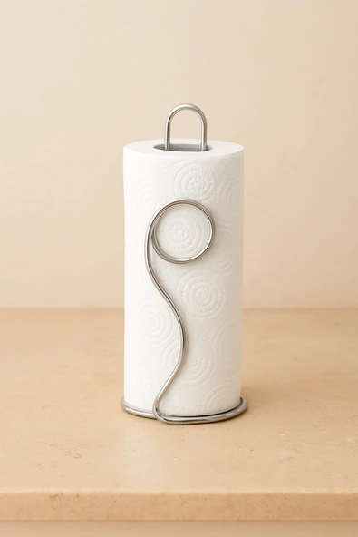 2 'li Rulo Peçetelik, Kağıt Havlu Tutacağı - Resim 3